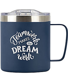 Personalized Travel Mugs & Tumblers: Cafe-To-Go Stainless Steel Coffee Mug 12 oz